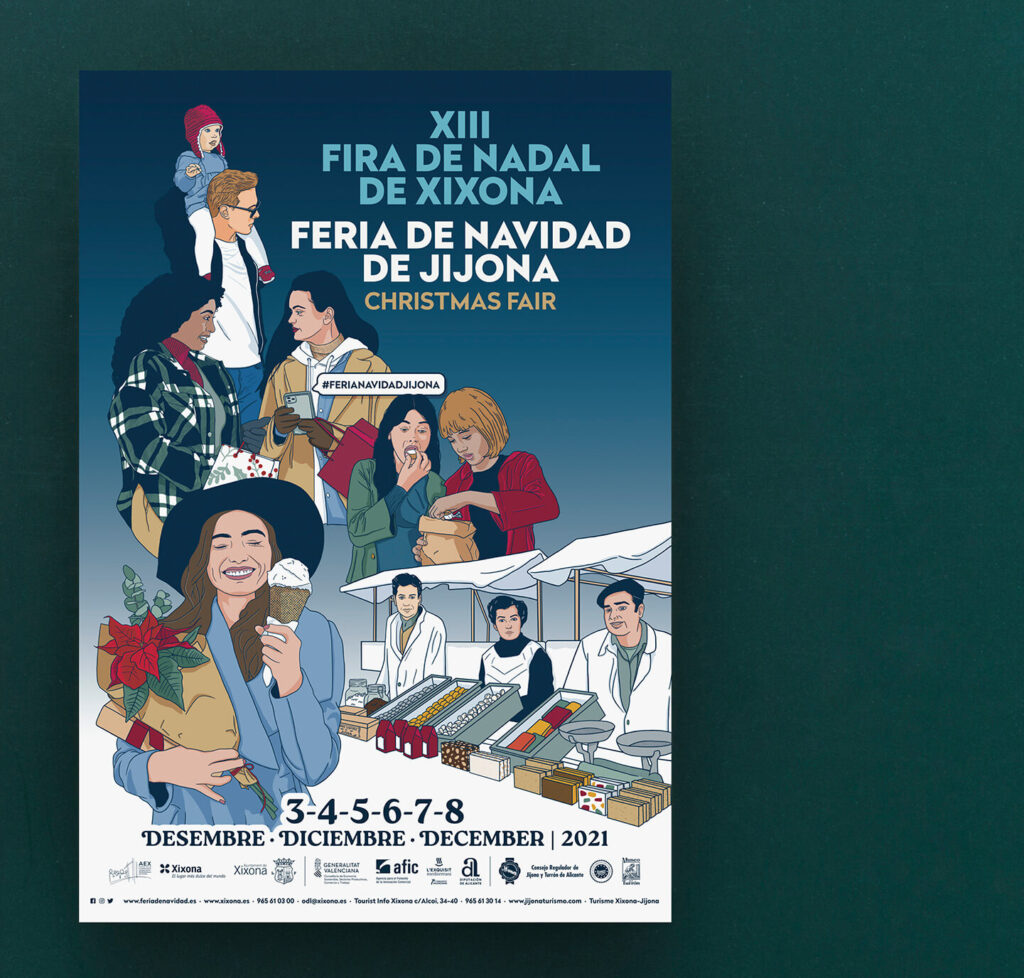 Cartel XIII Feria de Navidad de Jijona